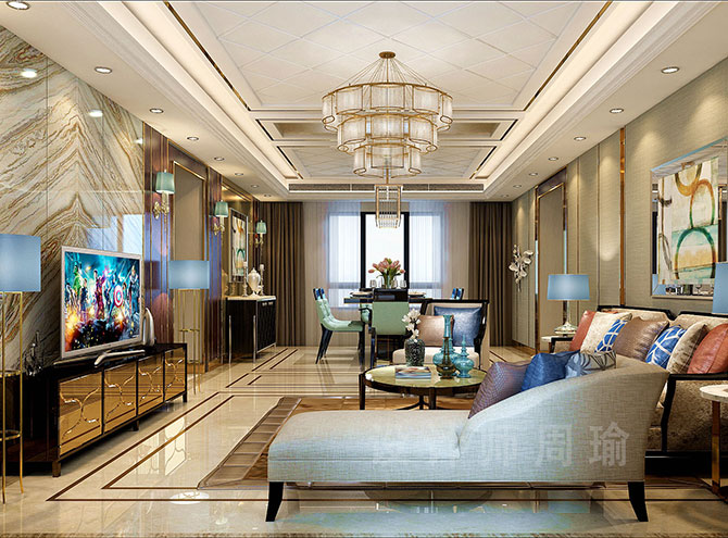 狂操空姐屄世纪江尚三室两厅168平装修设计效果欣赏